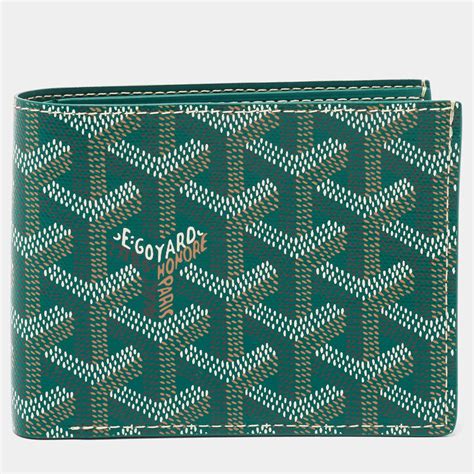 goyard wallet mens green|Goyard zipper wallet.